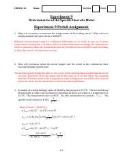 specific heat metals box chem 1111|ACC Chem 1111 Experiments .